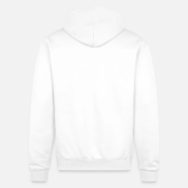 Beyaz Kapüşonlu Sweatshirt Şardonsuz Baskılı - Baskısız