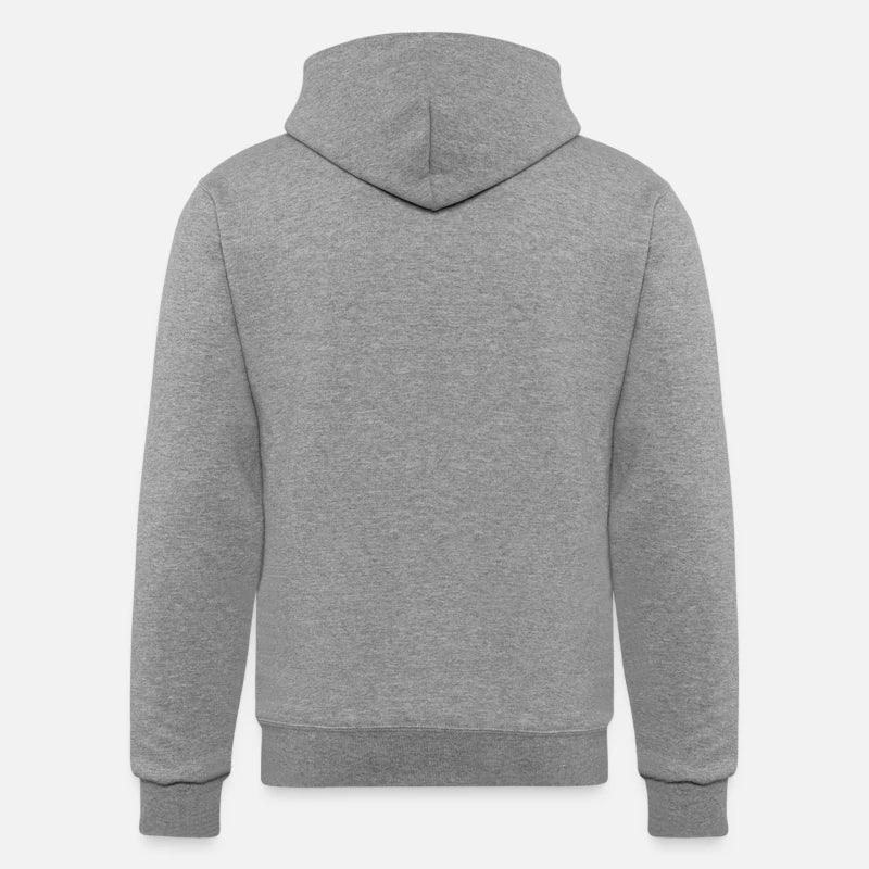 Gri Kapüşonlu Sweatshirt Şardonsuz Baskılı - Baskısız