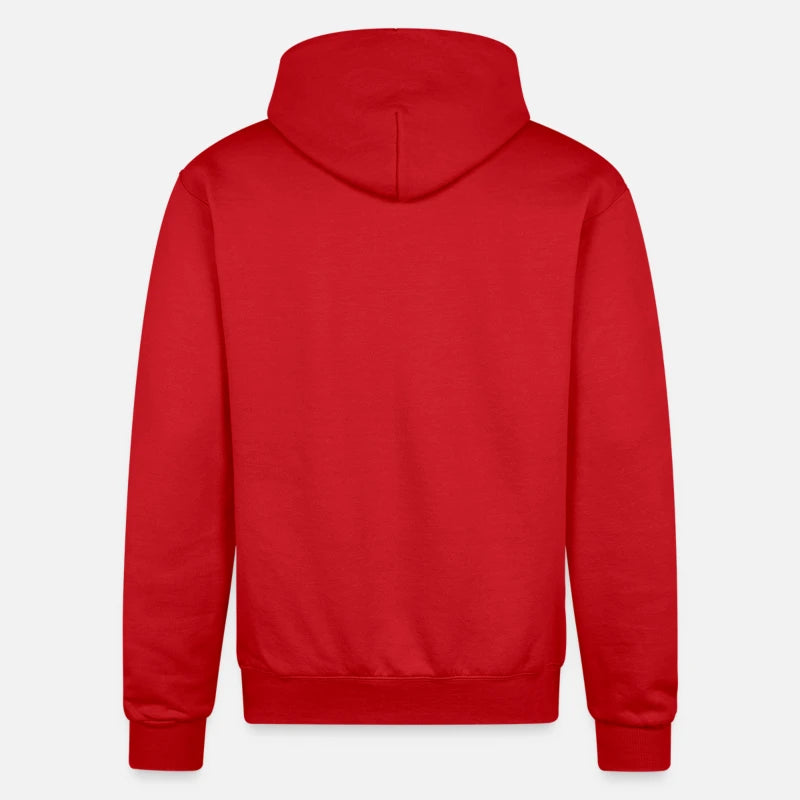 Kırmızı Kapüşonlu Sweatshirt Şardonsuz Baskılı - Baskısız