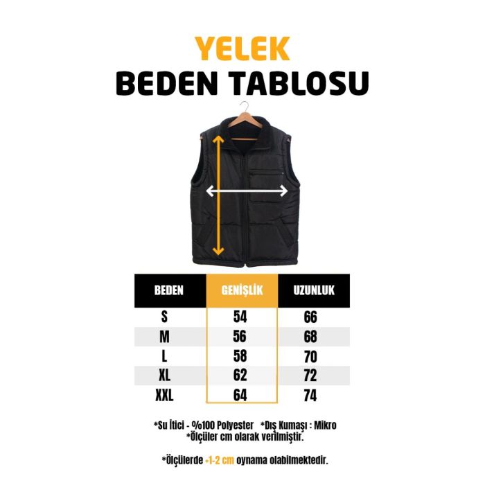 Lacivert Renk İş Yeleği Nakış Baskılı - Baskısız