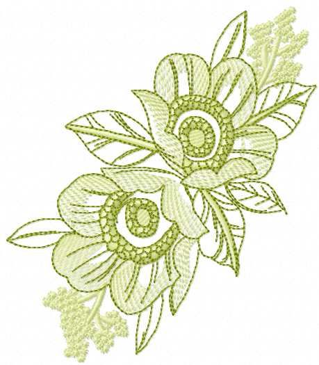 yesilçiçek 87x100mm 2renk 9608