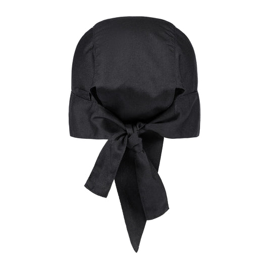 Siyah Aşçı Bandanası – Şık ve Rahat Mutfak Başlığı